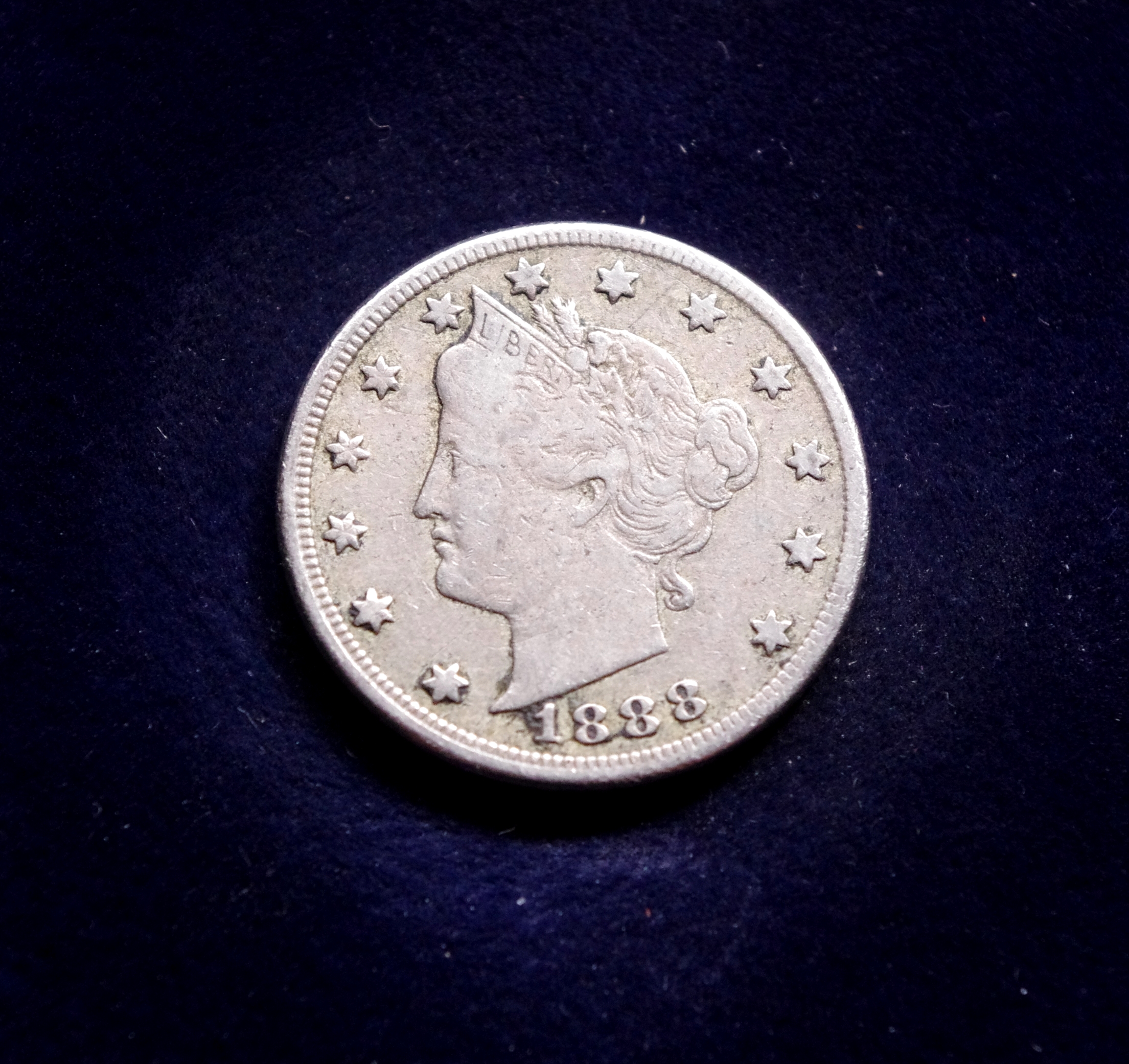 JAV, 5 centai 1888m E