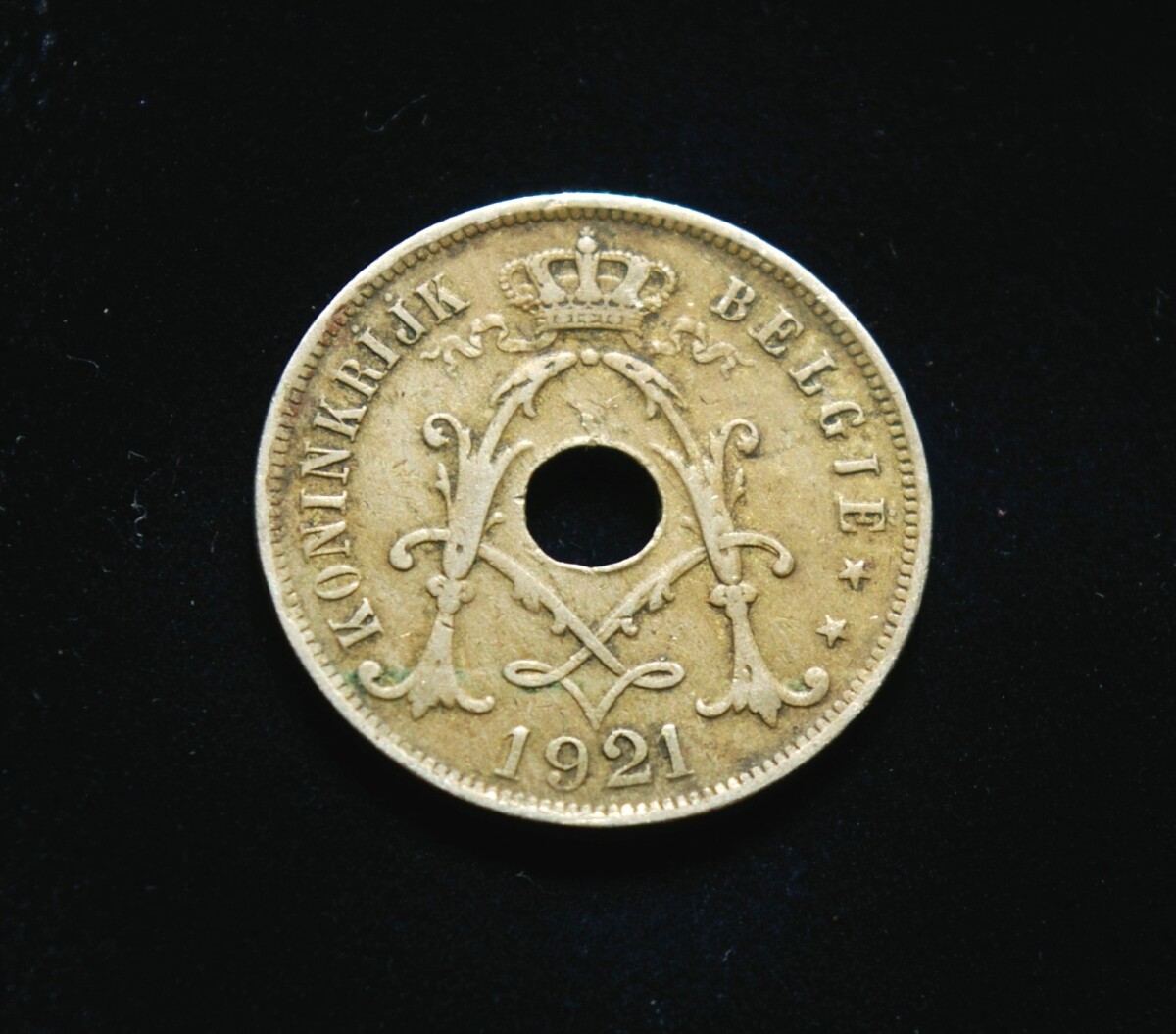 Belgija (Belgie), 25 santimai 1921m E