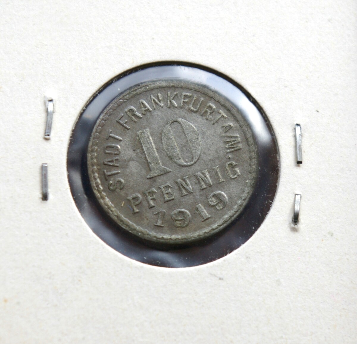 Frankfurt a. Main'o notgeldai, 1919m 10 pfenigų