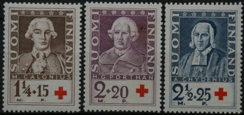Suomija, pilna serija, MiNr 188-190 MLH*