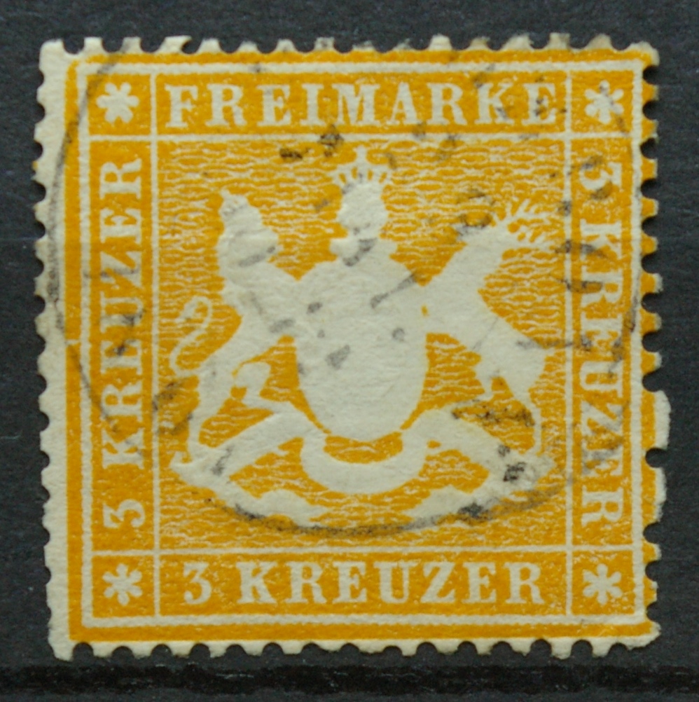 Senoji Vokietija, Viurtembergas, 1860m, MiNr 17x Used(O)