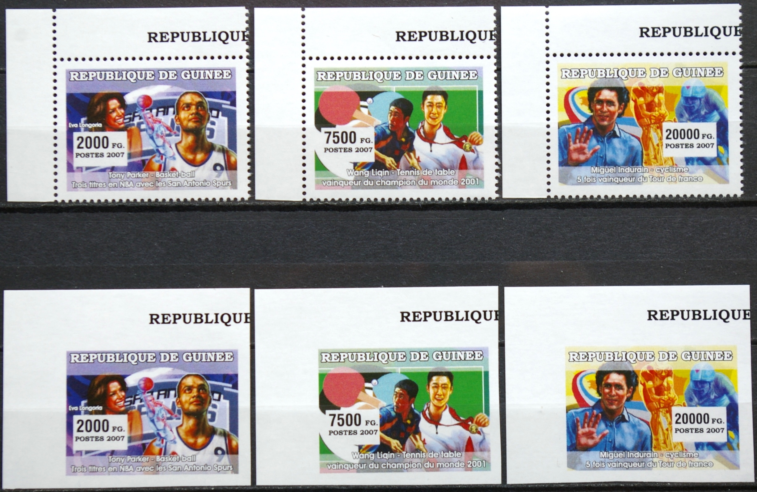 Gvinėja, pilna serija MiNr 4569-4571A ir B MNH** V