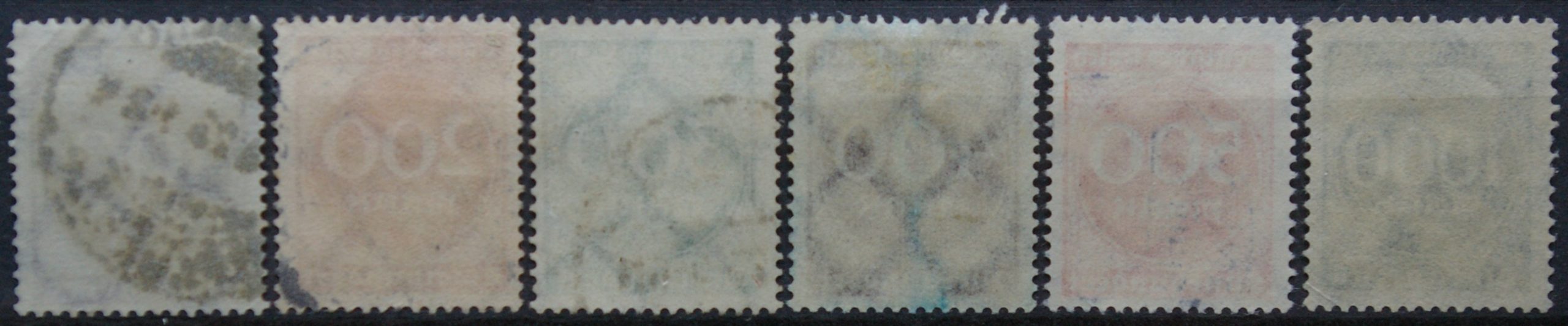 Vokietijos Reichas, pilna serija MiNr 268-273 Used(O)