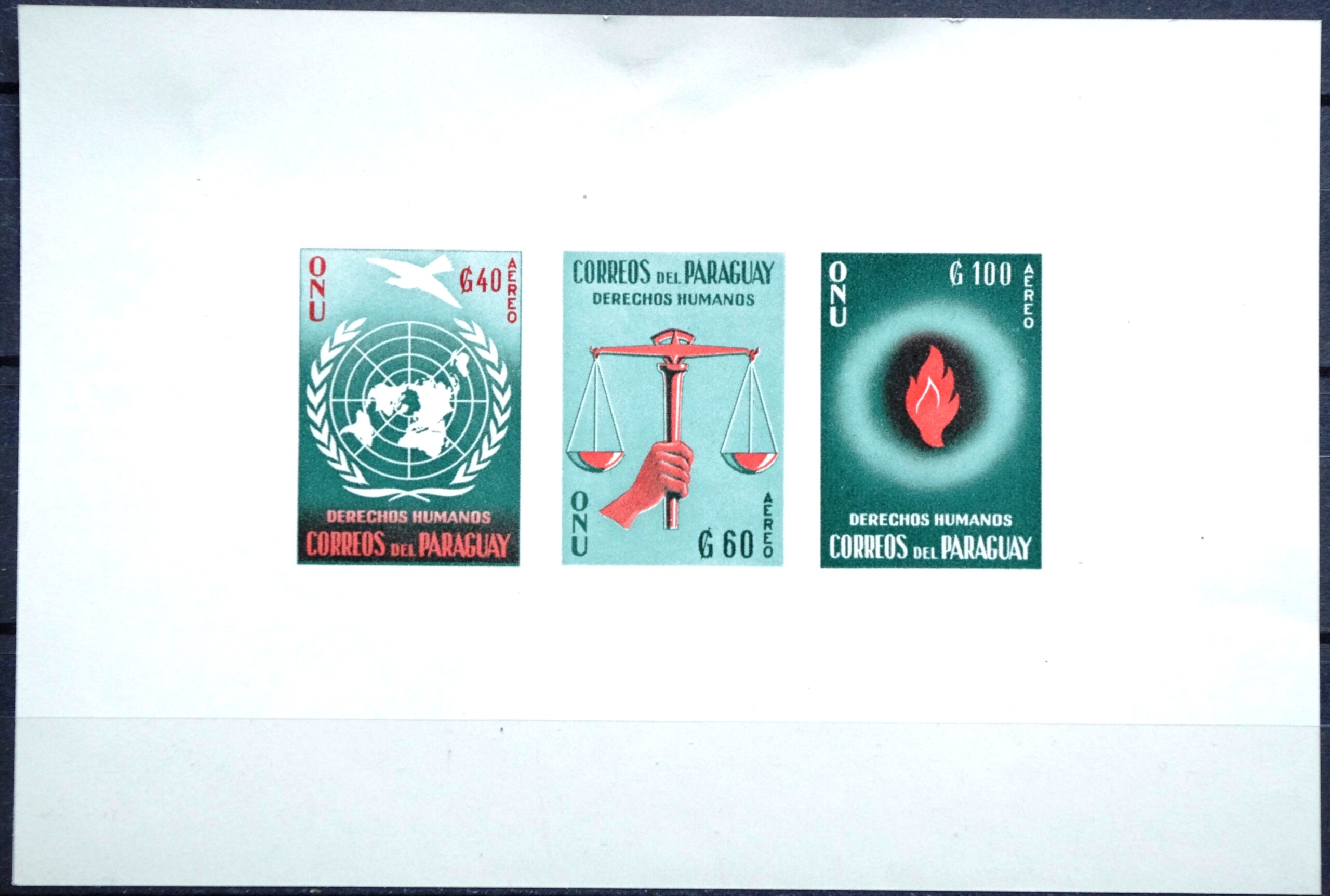 Paragvajus, blokas Nr 4, MiNr 861-863 B MLH*