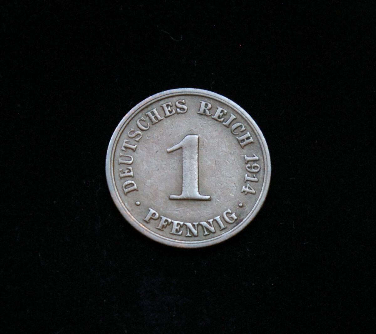 Vokietijos Imperija, 1 pfenigis 1914m-A
