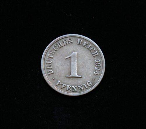 Vokietijos Imperija, 1 pfenigis 1914m-A