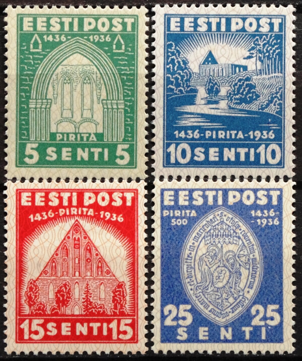 Estija, pilna serija, MiNr 120-123 MH* 2Vx1