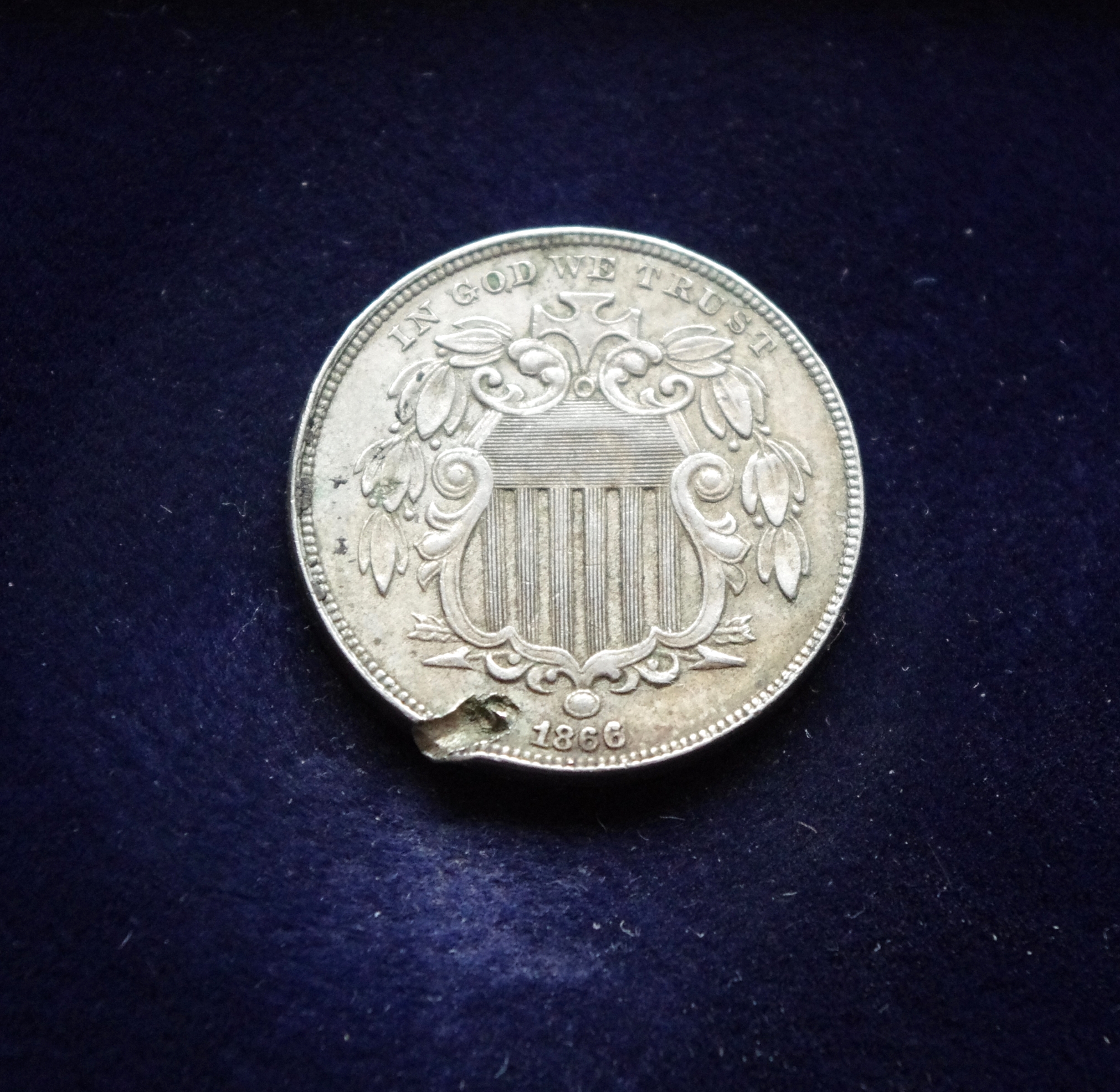 JAV, 5 centai 1866m E