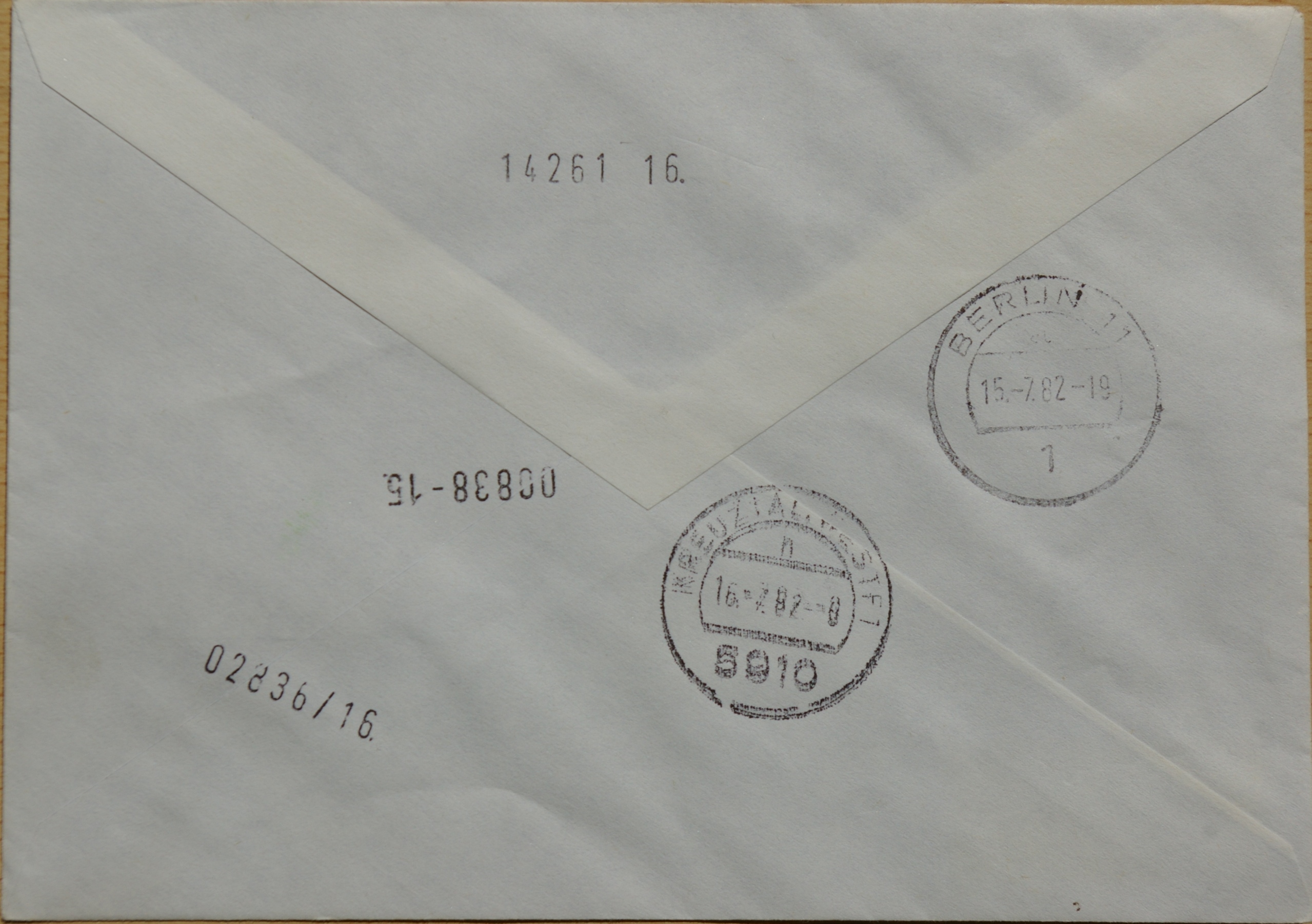 Vokietija, Vakarų Berlynas 1982m pirmos dienos vokas su MiNr 675-676