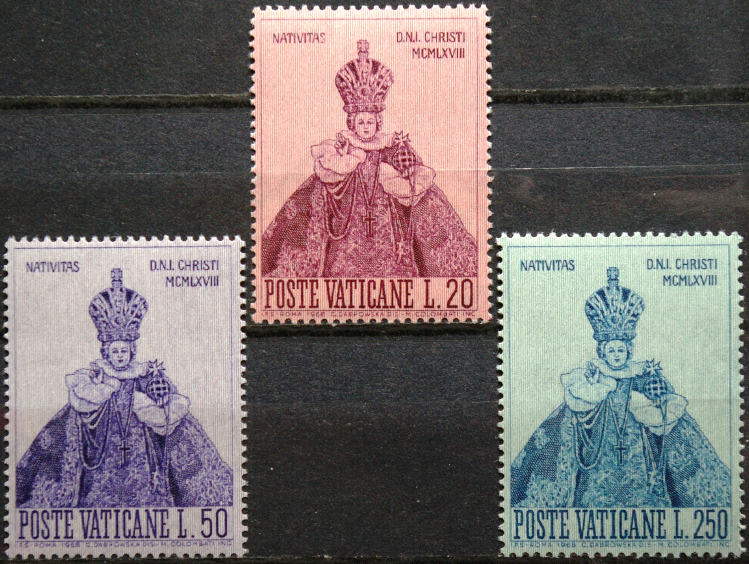 Vatikanas, pilna serija, MiNr 541-543 MNH**