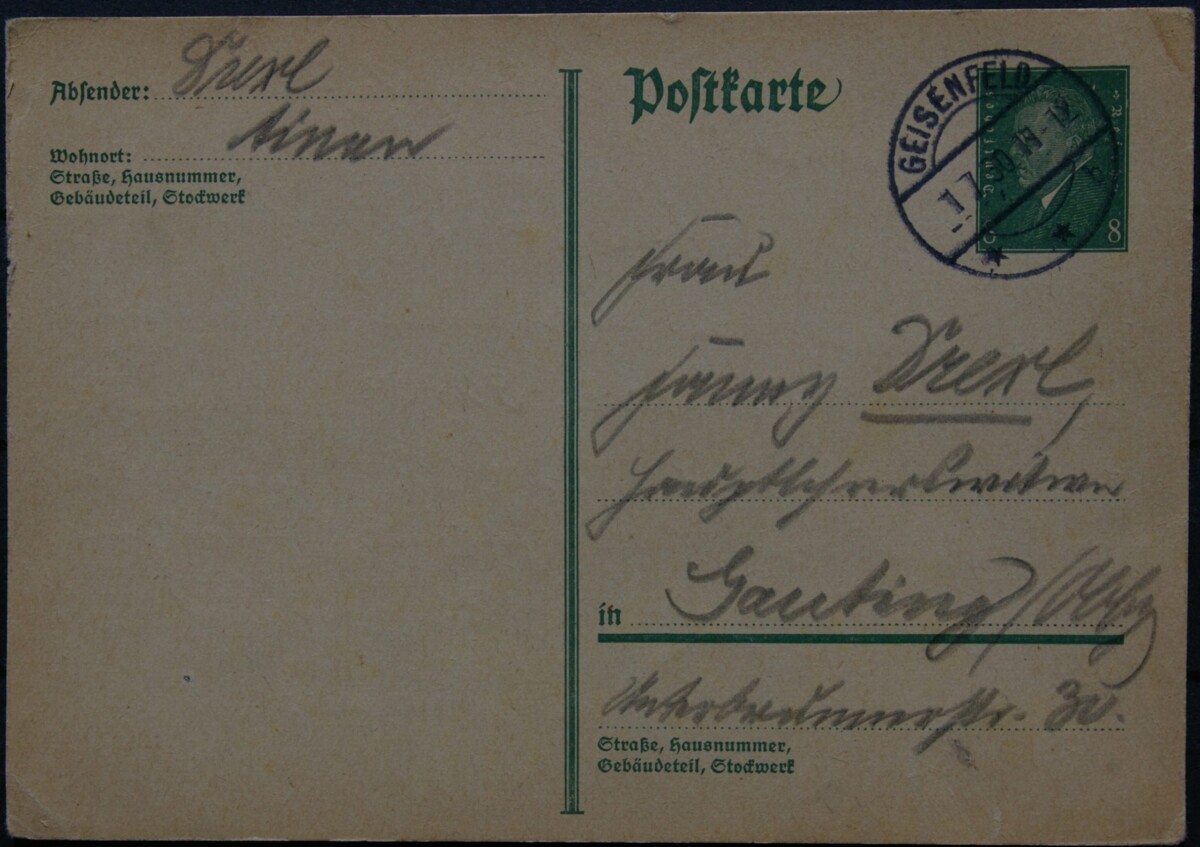 Vokietijos Reichas, 1930m atvirlaiškis