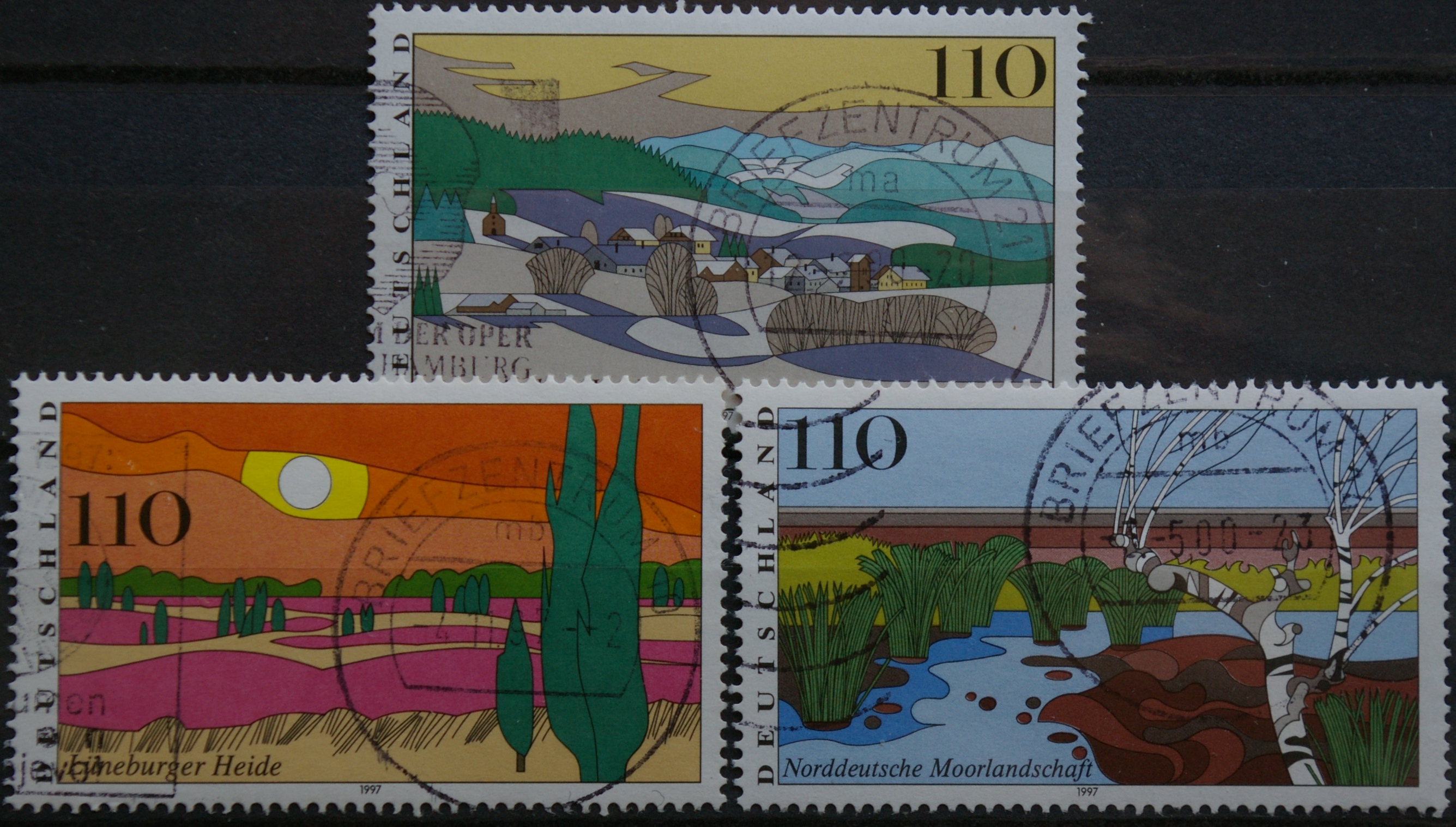 Vokietija, pilna serija MiNr 1943-1945 Used(O)