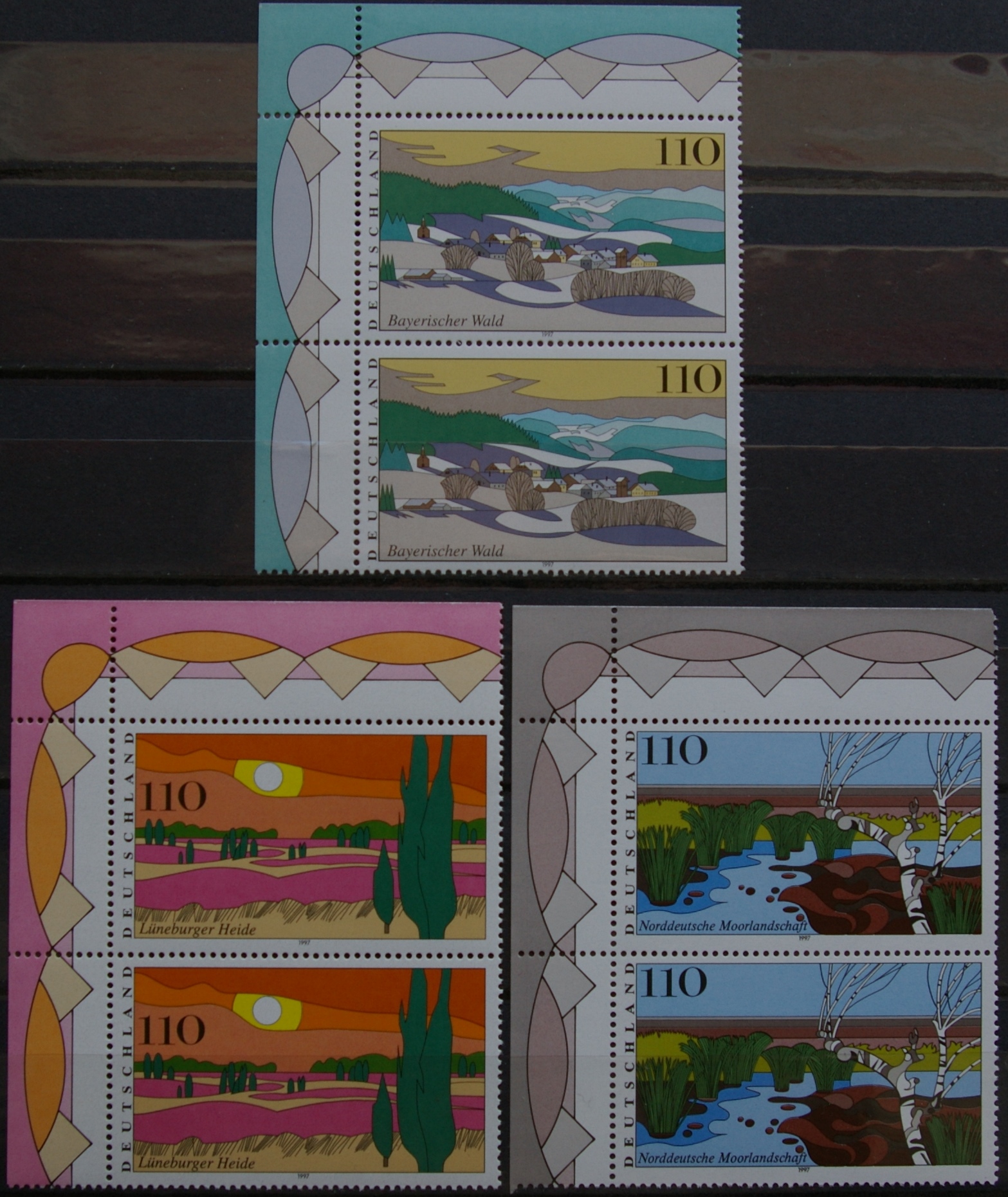 Vokietija, pilna serija poromis MiNr 1943-1945 MNH**