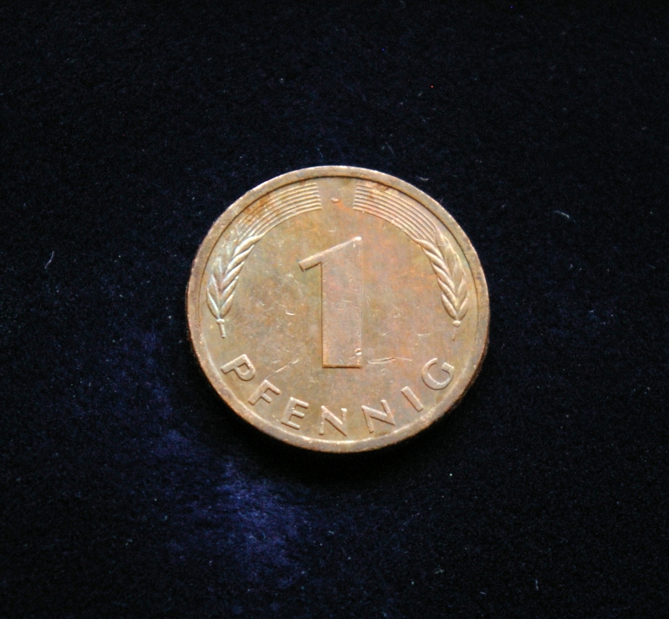 Vokietija, 1 pfenigas 1990m-J