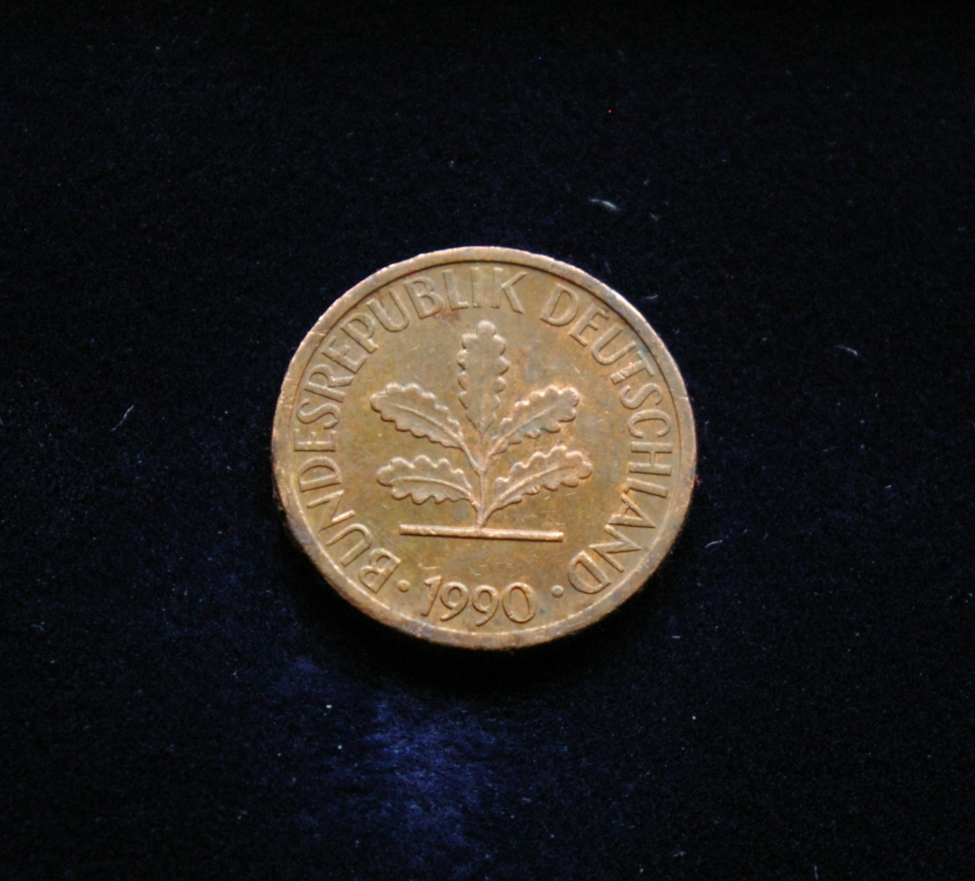 Vokietija, 1 pfenigas 1990m-J