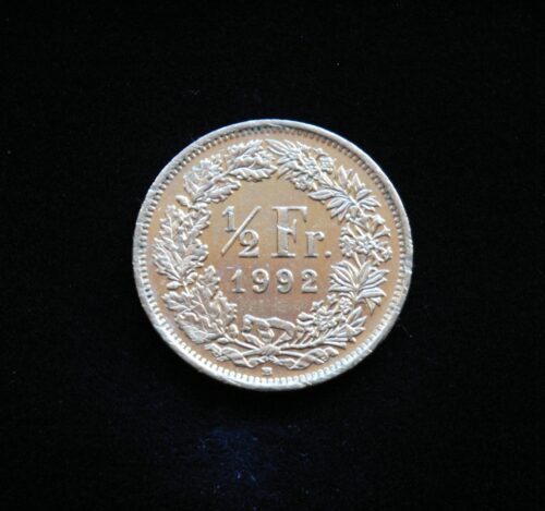 Šveicarija, 1/2 franko 1992m