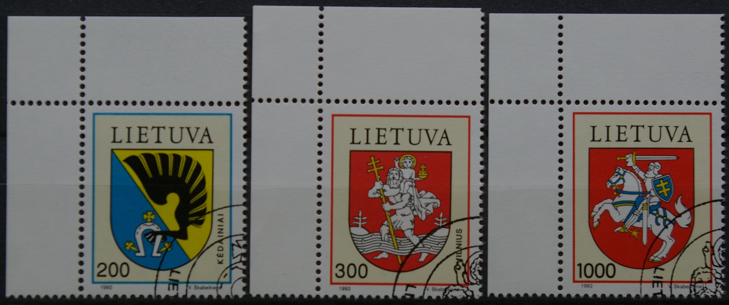 Lietuva, pilna serija MiNr 505-507 Used(O)