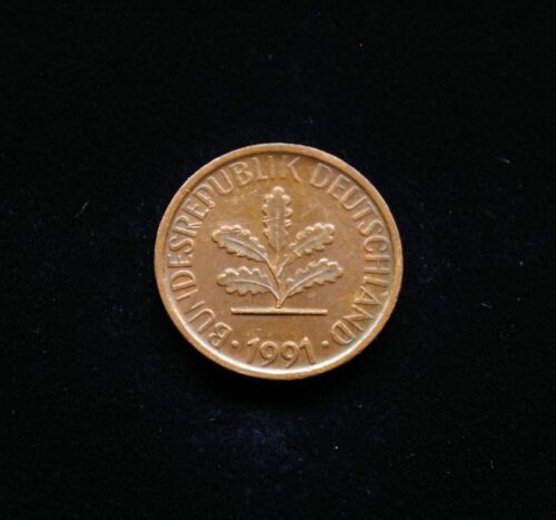 Vokietija, 1 pfenigas 1991m-A