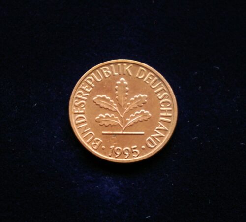 Vokietija, 1 pfenigas 1995m-F