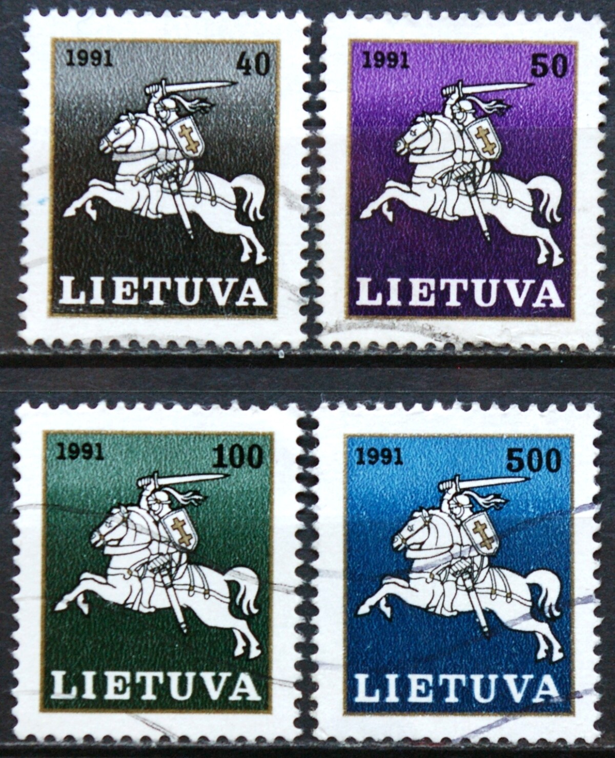Lietuva, pilna serija MiNr 491-494 Used(O) V