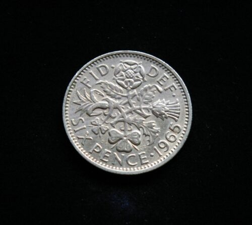 Didžioji Britanija, 6 pensai 1965m