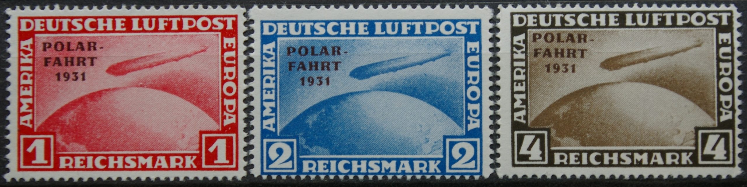 Vokietijos Reichas, pilna serija MiNr 456-458 KOPIJOS