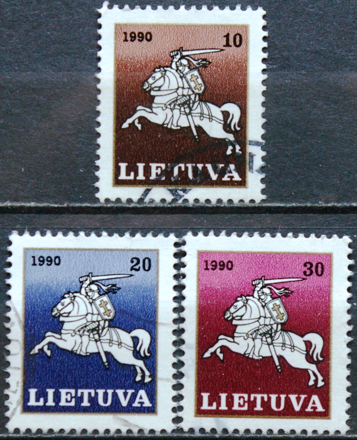 Lietuva, pilna serija MiNr 465-467 Used(O) V