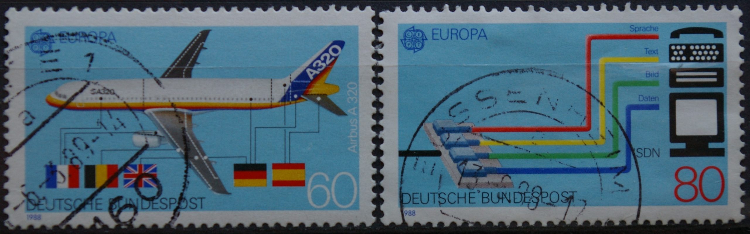 Vokietija, pilna serija MiNr 1367-1368 Used(O)