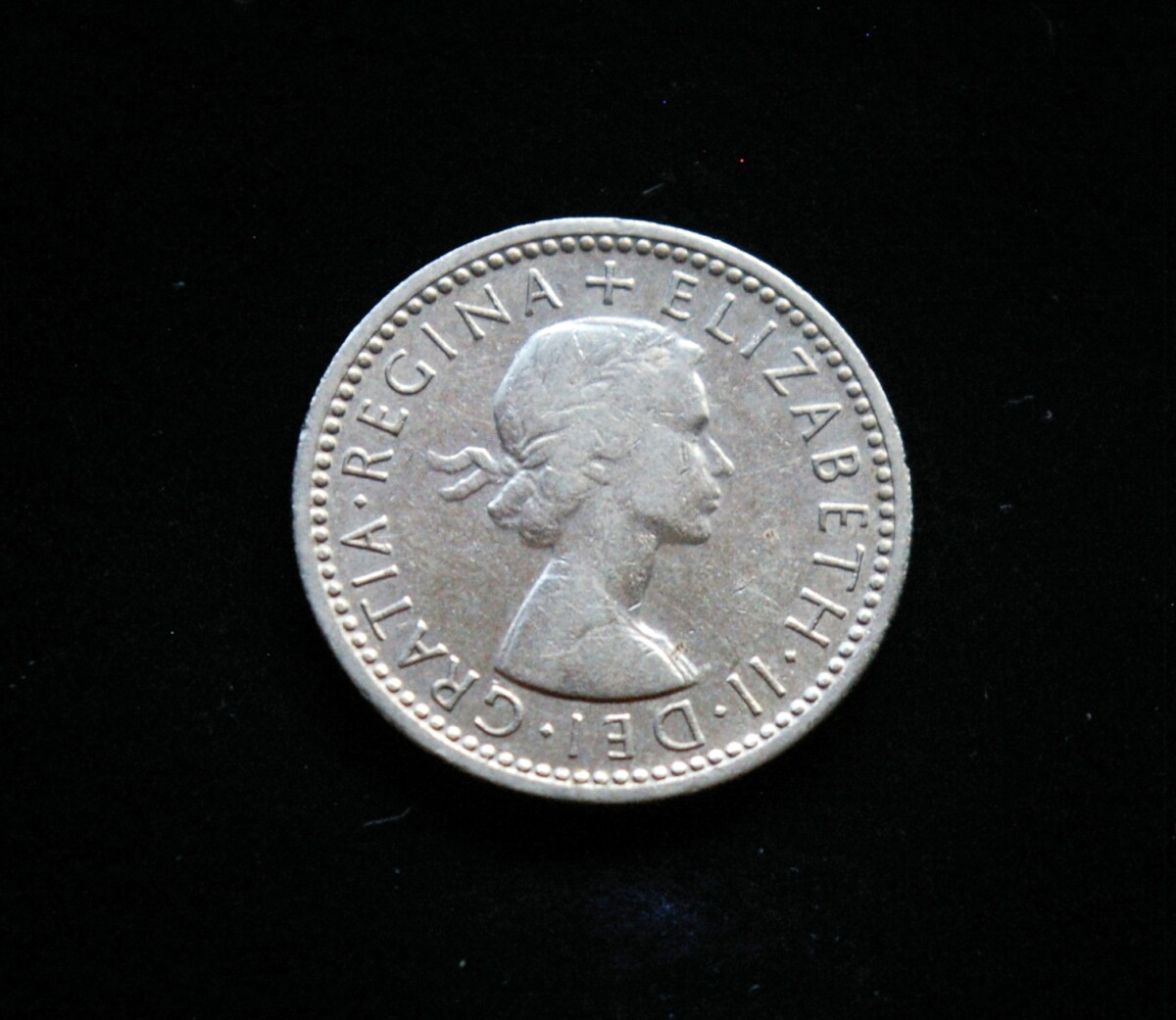 Didžioji Britanija, 6 pensai 1961m