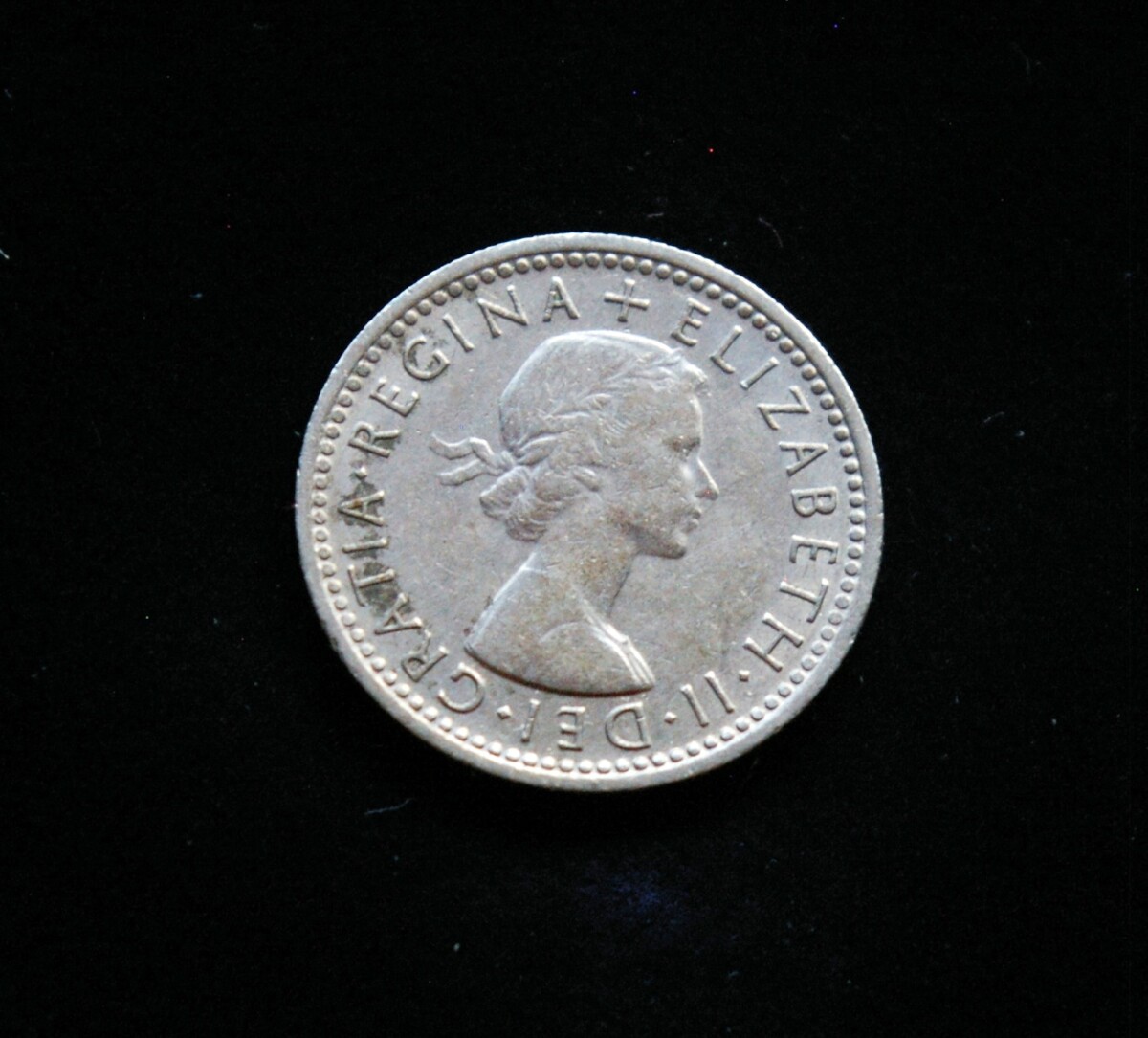 Didžioji Britanija, 6 pensai 1961m