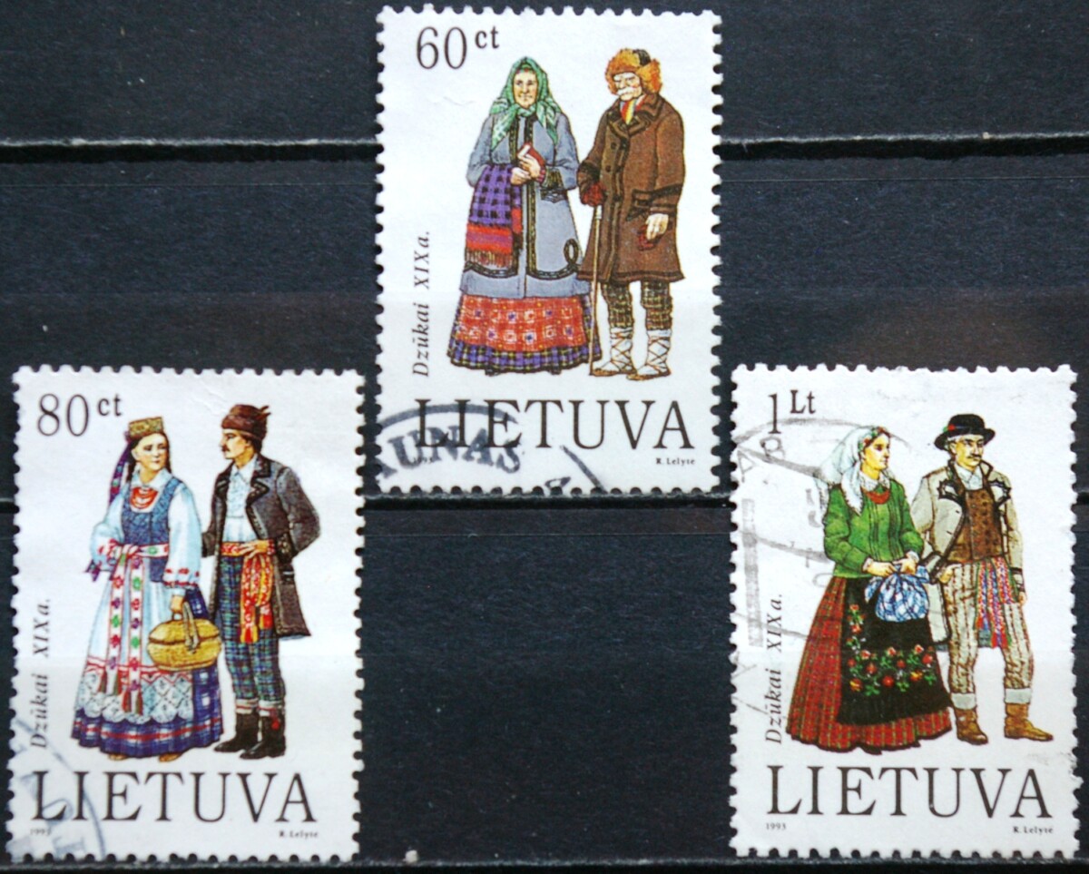 Lietuva, pilna serija MiNr 537-539 Used(O) Vx1