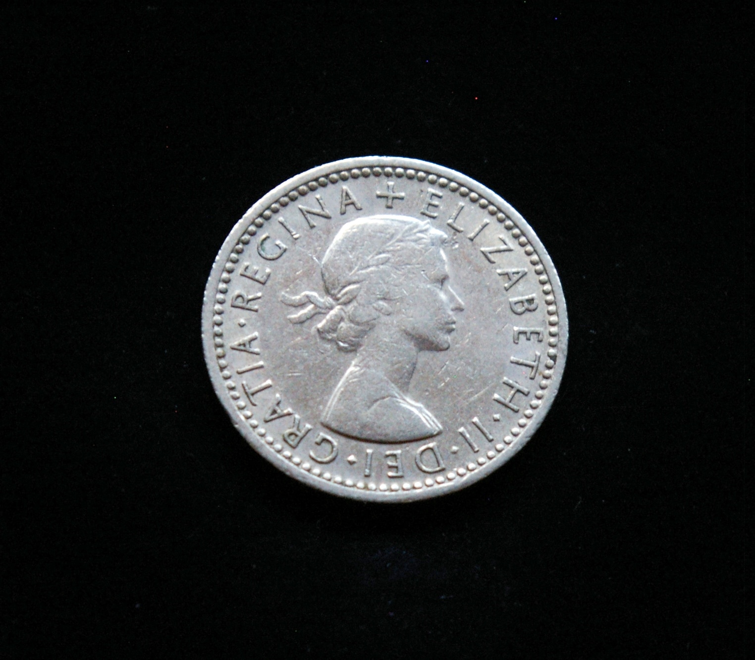 Didžioji Britanija, 6 pensai 1960m