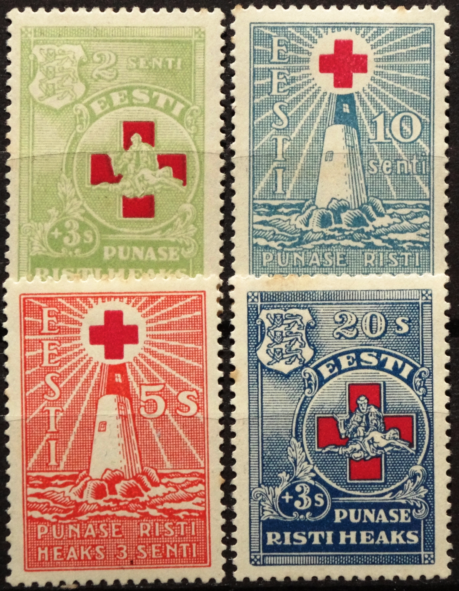 Estija, pilna serija MiNr 90-93 MH* V