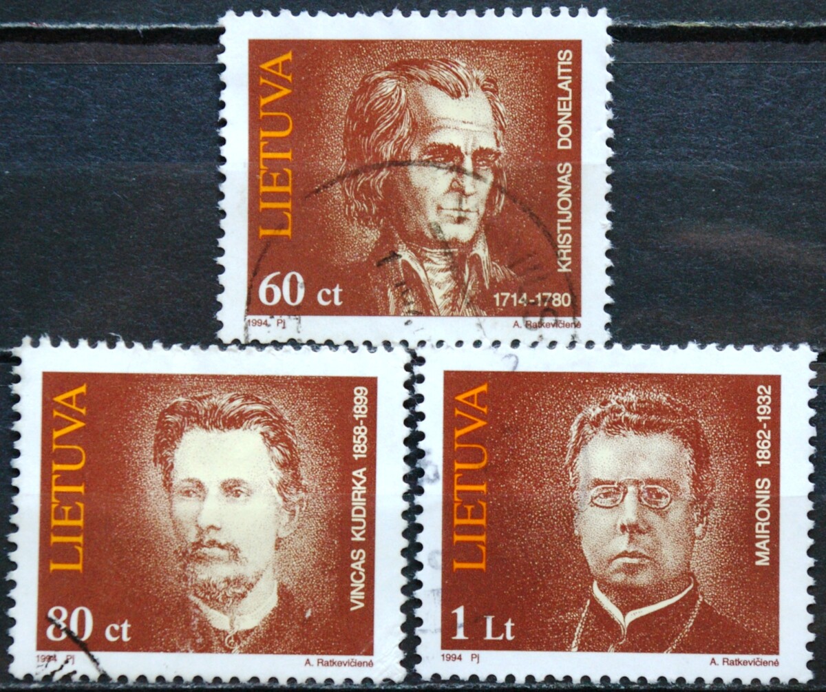 Lietuva, pilna serija MiNr 550-552 Used(O) 2Vx1