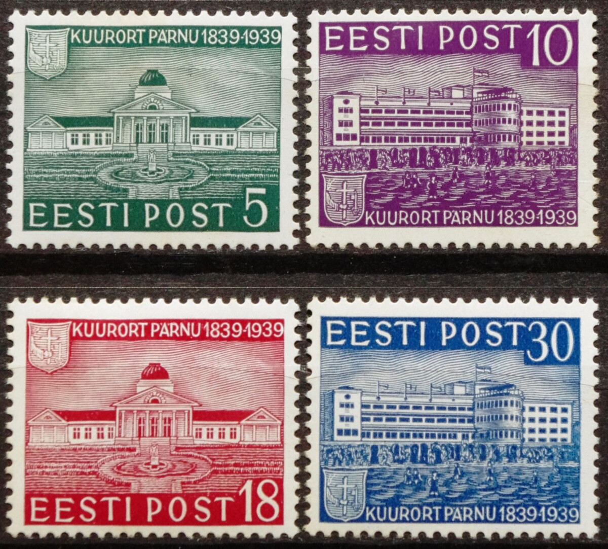 Estija, pilna serija, MiNr 148-151 MH* V