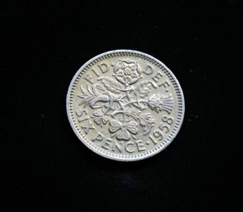Didžioji Britanija, 6 pensai 1958m