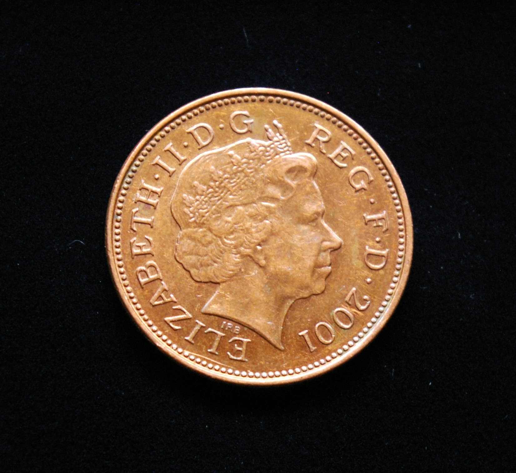 Didžioji Britanija, 2 pensai 2001m