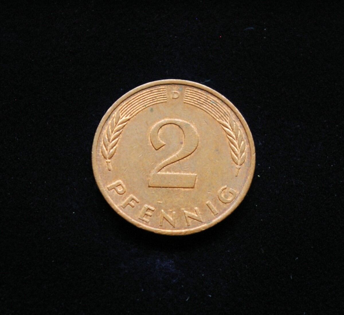 Vokietija, 2 pfenigai 1991m-D