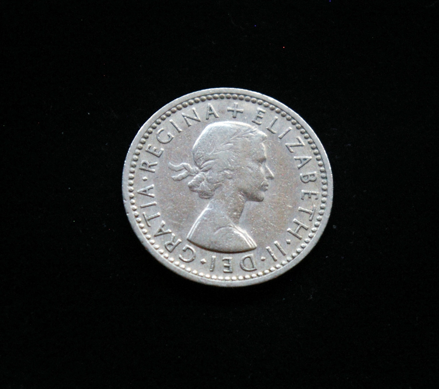 Didžioji Britanija, 6 pensai 1956m