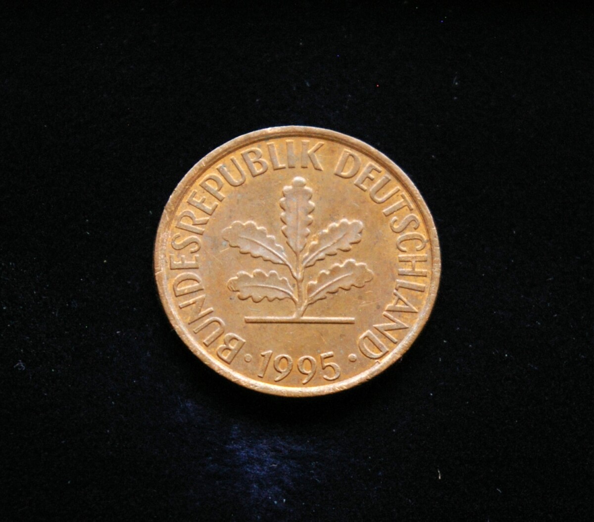 Vokietija, 2 pfenigai 1995m-F