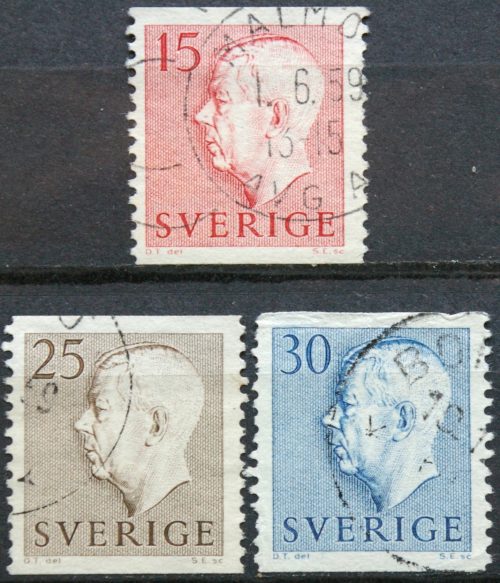 Švedija, MiNr 425, 426-427 Used (O) 