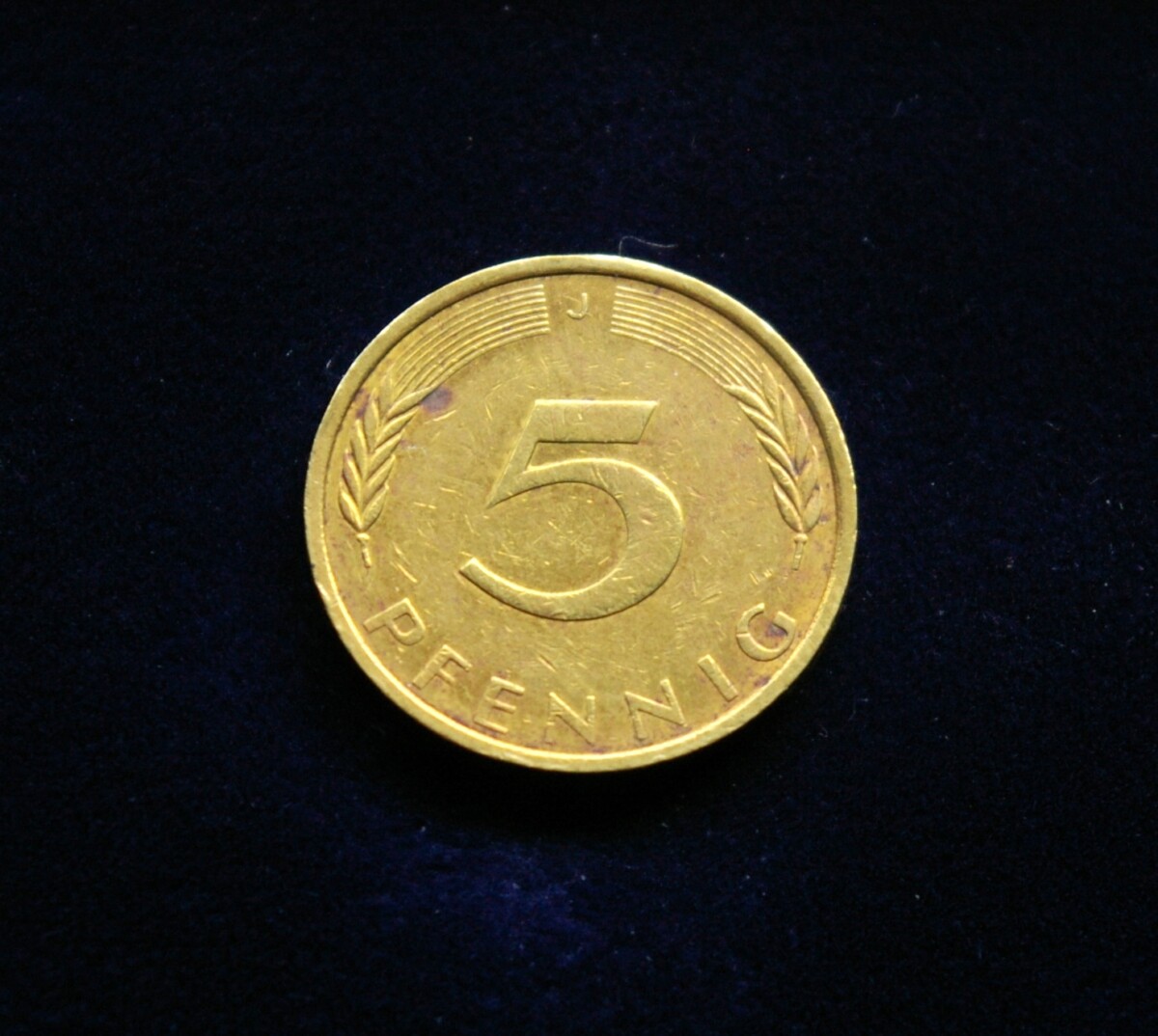 Vokietija, 5 pfenigai 1972m-J