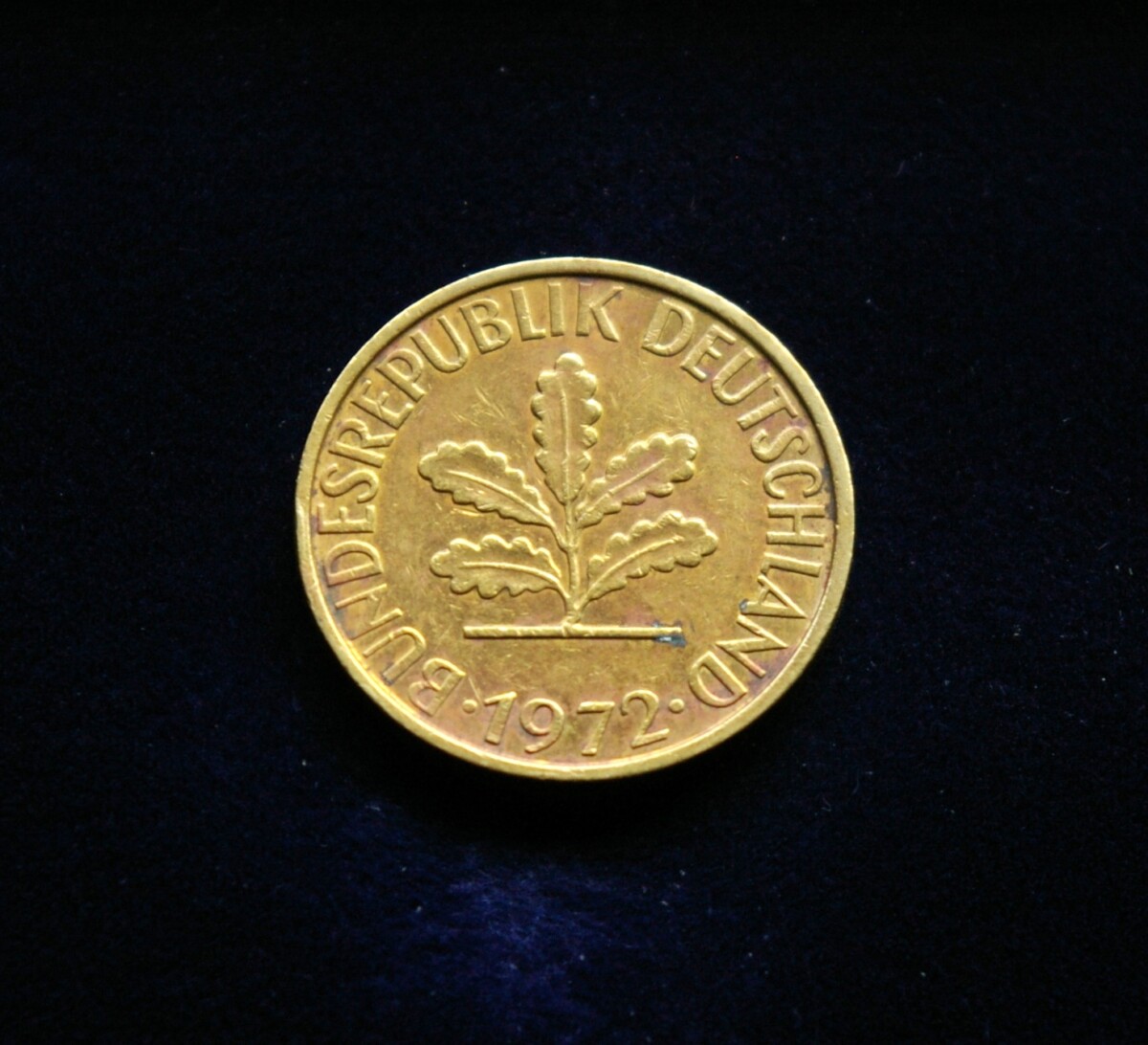 Vokietija, 5 pfenigai 1972m-J