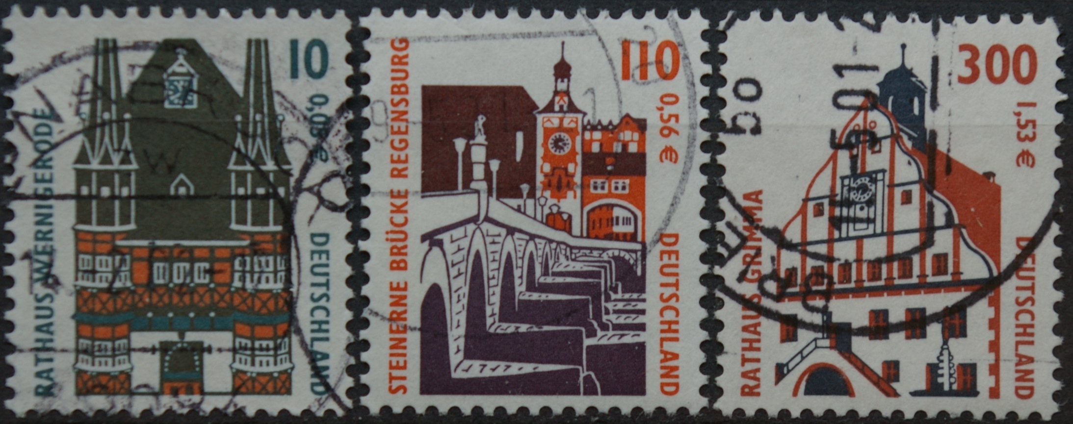 Vokietija, pilna serija MiNr 2139-2141 Used(O)