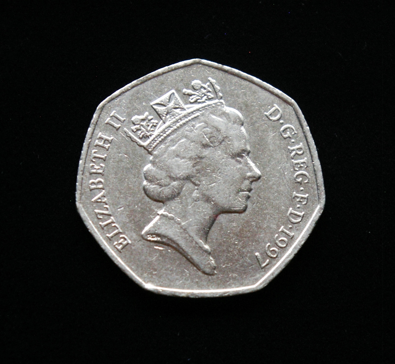 Didžioji Britanija, 50 pensų 1997m