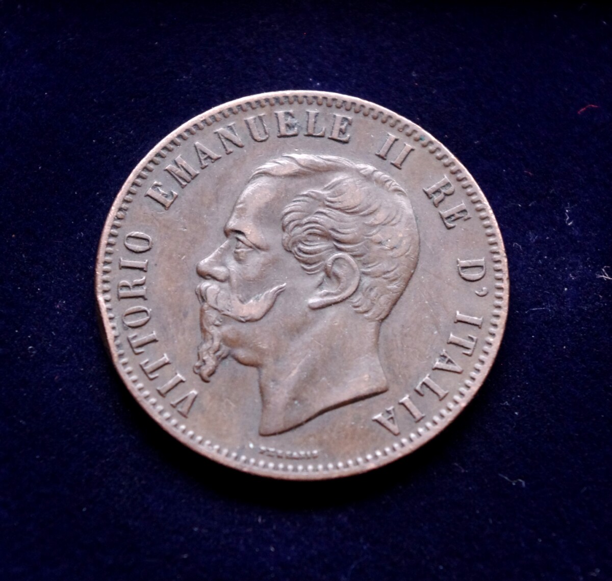 Italija, 10 čentezimų 1863m E