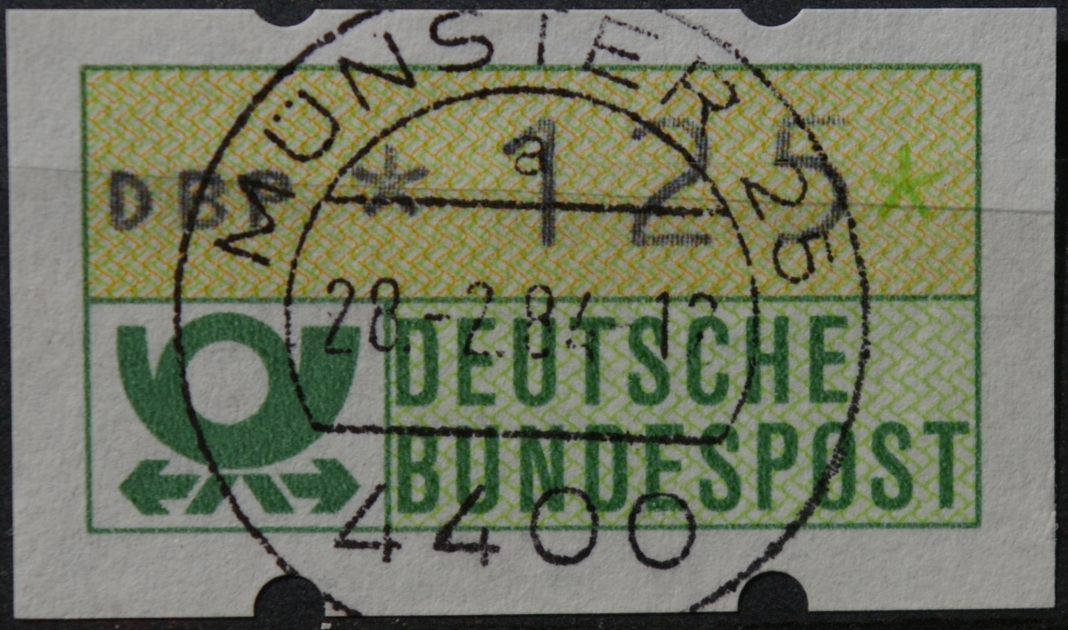 Vokietija, pašto automatų ženklas MiNr 1 Used(O)