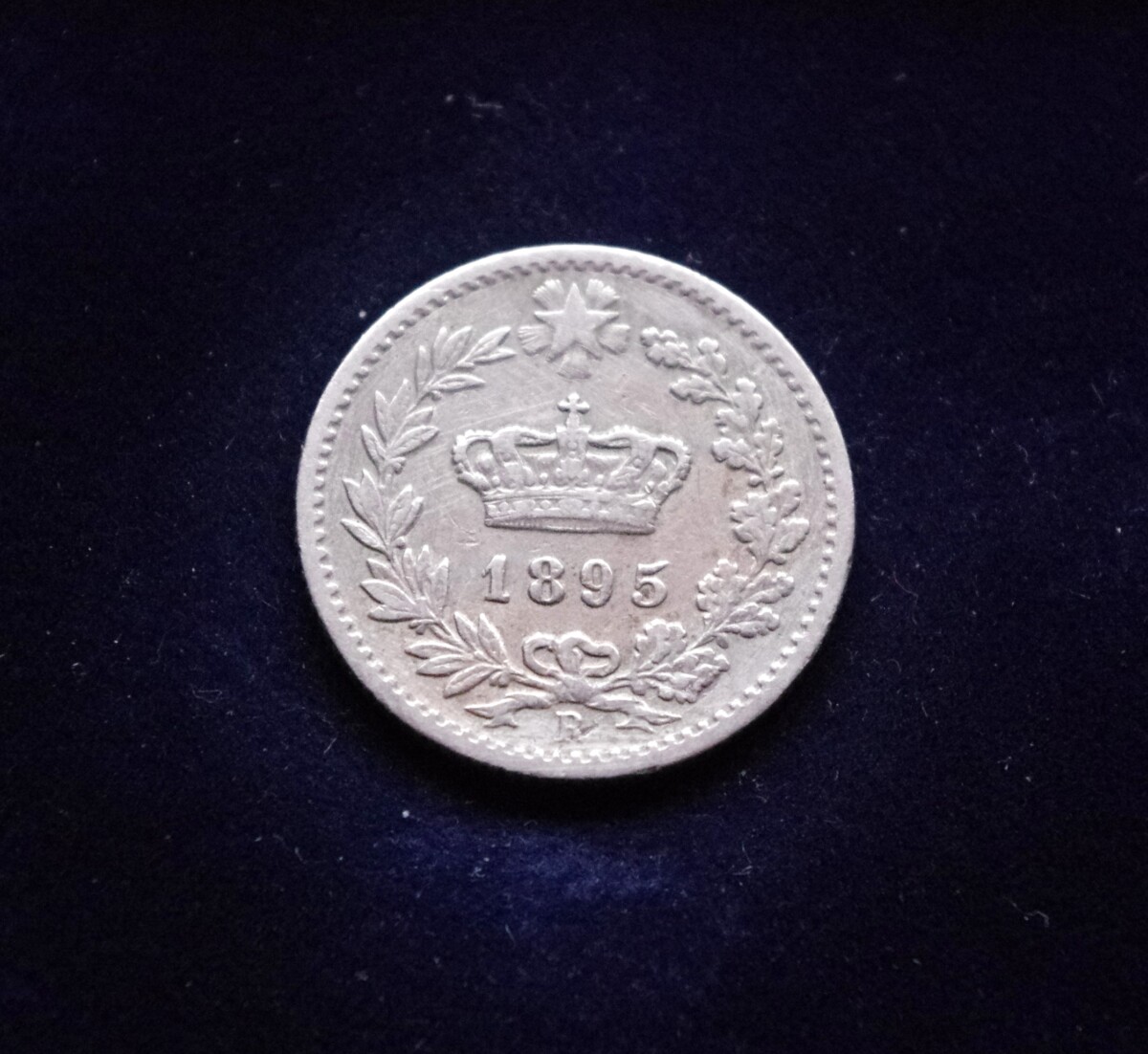 Italija, 20 čentezimų 1895m-R E
