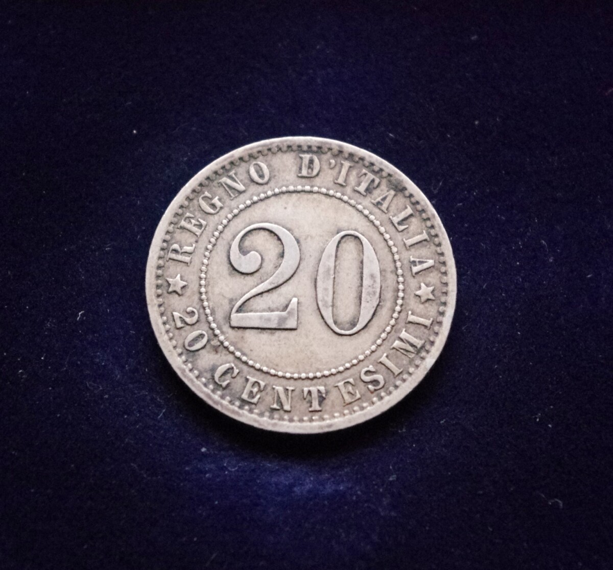 Italija, 20 čentezimų 1895m-R E