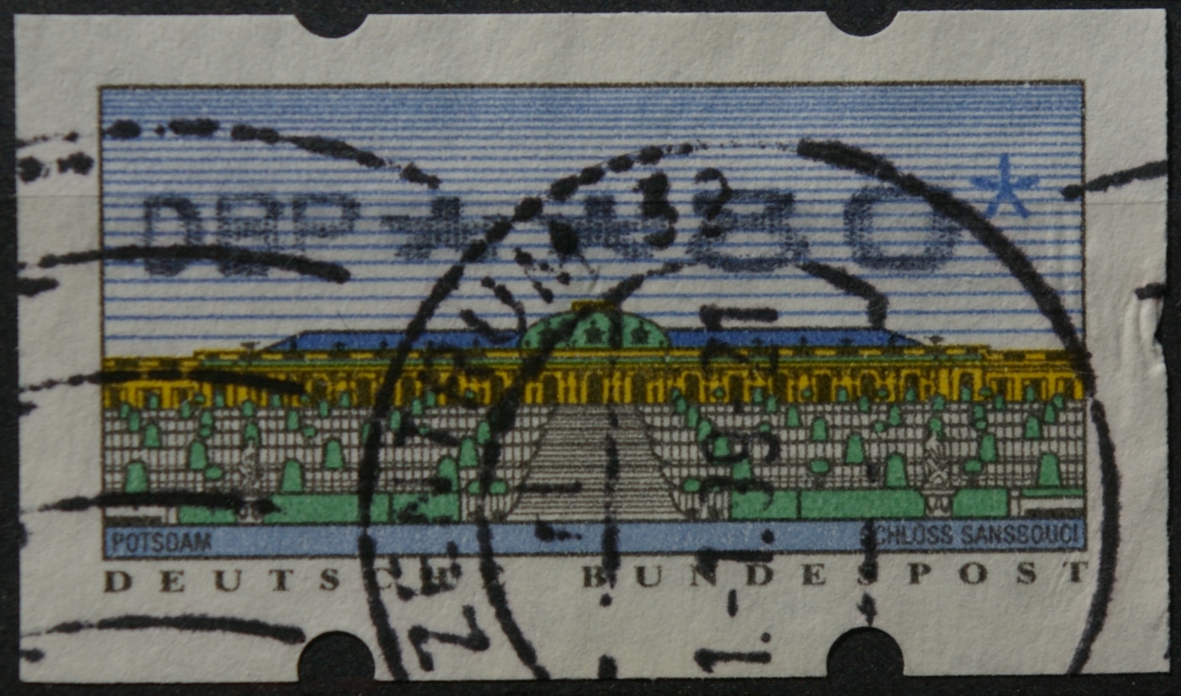 Vokietija, pašto automatų ženklas MiNr 2 Used(O)